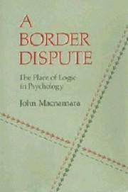 A border dispute : the place of logic in psychology /