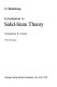 Introduction to solid-state theory /