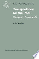 Transportation for the poor : research in rural mobility /
