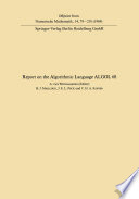 Report of algorithmic language ALGOL 68 /