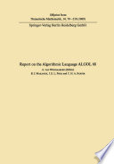 Report on the algorithmic language ALGOL 68 /
