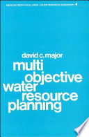 Multiobjective water resource planning /