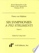 Six symphonies a più strumenti, opus 4 /