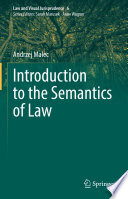 Introduction to the Semantics of Law /