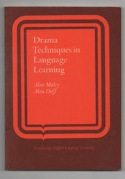 Drama techniques in language learning /