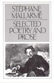 Selected poetry and prose /