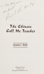 The Chinese call me teacher /