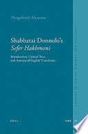 Shabbatai Donnolo's Sefer ḥakhmoni : introduction, critical text, and annotated English translation /