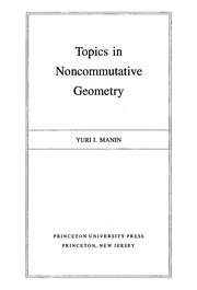 Topics in noncommutative geometry /