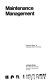 Maintenance management /