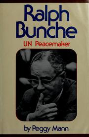 Ralph Bunche, UN peacemaker /