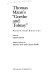 Thomas Mann's "Goethe and Tolstoy" : notes and sources /