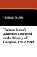 Thomas Mann's addresses delivered at the Library of Congress, 1942-1949.