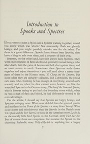 A book of spooks and spectres /