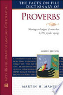 The Facts on File dictionary of proverbs /