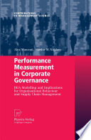 Performance measurement in corporate governance : DEA modelling and implications for organisational behaviour and supply chain management /