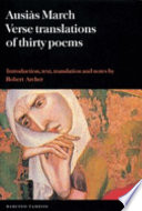 Ausiàs March : verse translations of thirty poems /