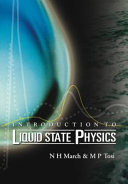 Introduction to liquid state physics /