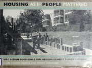 Housing as if people mattered : site design guidelines for medium-density family housing /