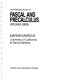 An introduction to PASCAL and precalculus /