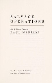 Salvage operations : new & selected poems /