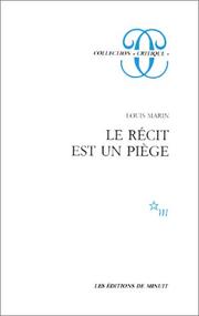 Le Récit est un piège /