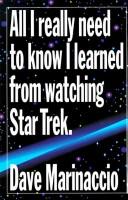All I really need to know I learned from watching Star trek /