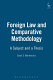 Foreign law and comparative methodology : a subject and a thesis /