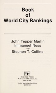 Book of world city rankings /