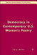 Democracy in contemporary U.S. women's poetry /