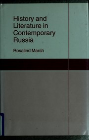 History and literature in contemporary Russia /