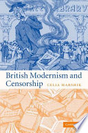 British modernism and censorship /