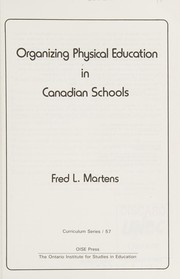 Organizing physical education in Canadian schools /
