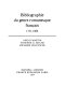 Bibliographie du genre romanesque francais, 1751-1800 /