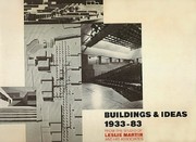 Buildings & ideas, 1933-83 from the studio of Leslie Martin and his associates.