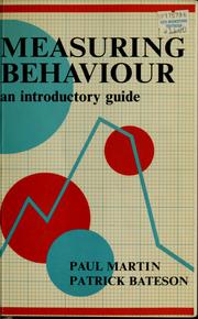 Measuring behaviour : an introductory guide /