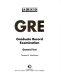 GRE : graduate record examination /