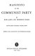 Manifesto of the Communist party /