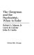 The clergyman and the psychiatrist--when to refer /