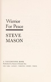 Warrior for peace /