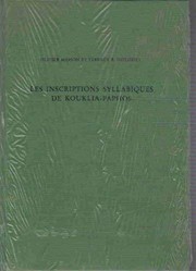 Les inscriptions syllabiques de Kouklia-Paphos /