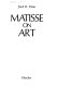Matisse on art /