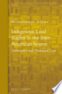 Indigenous land rights in the inter-American system : substantive and procedural law /