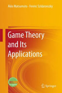 Game theory  and its applications /