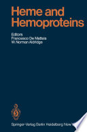 Heme and Hemoproteins /