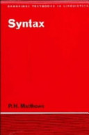 Syntax /