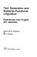 Text generation and systemic-functional linguistics : experiences form English and Japanese /