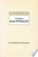 Understanding Gerhart Hauptmann /