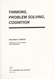 Thinking, problem solving, cognition /