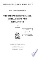 The Ordnance Department : on beachhead and battlefront /